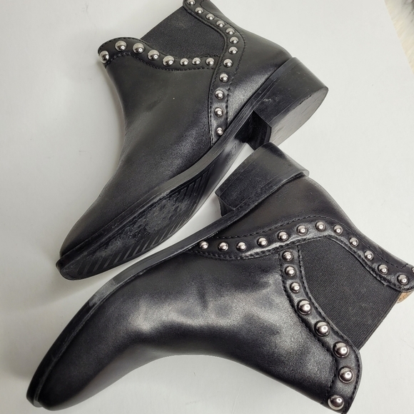 Zara Black Studded Booties - Picture 5 of 13